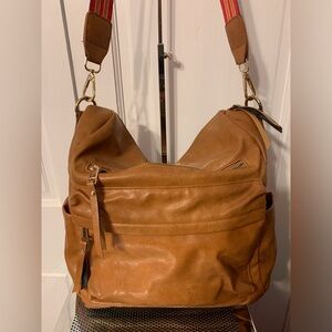 Everyday Convertible Hobo Bag in Tan faux Leather